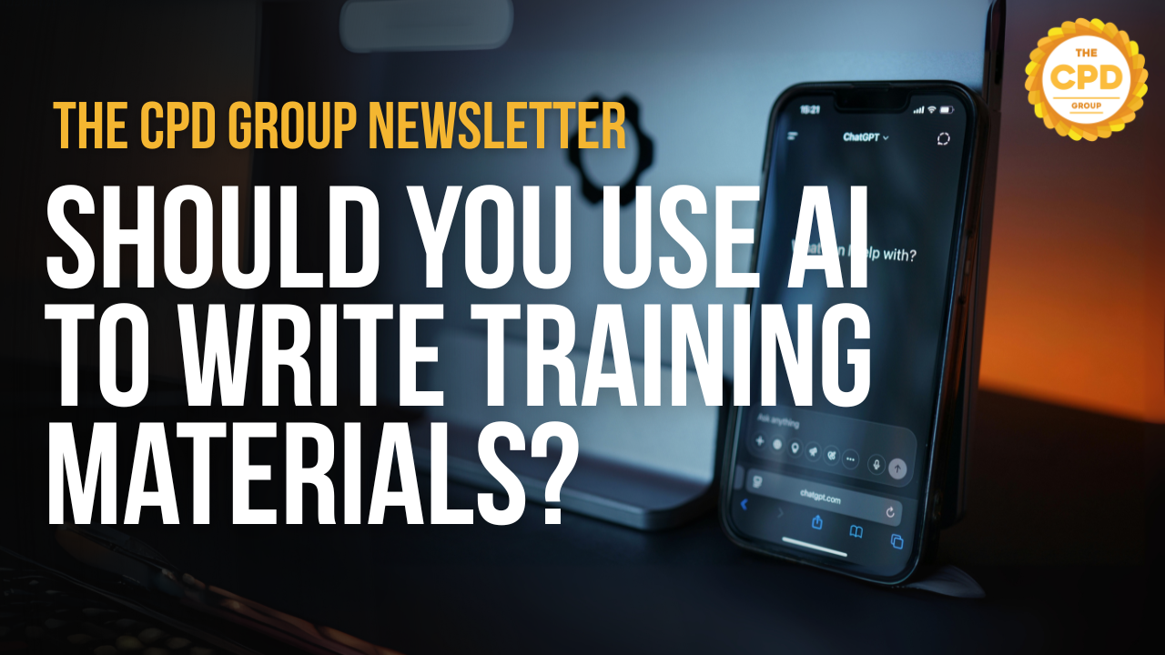Should You Use AI to Write Training Courses?
